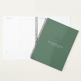 Uw bedrijf Logo Sage Green Business Planner