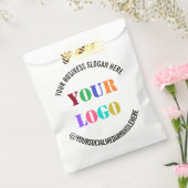 Uw bedrijf Logo Social Media voorkeur tas voorbeel Bedankzakje (Gezegeld)