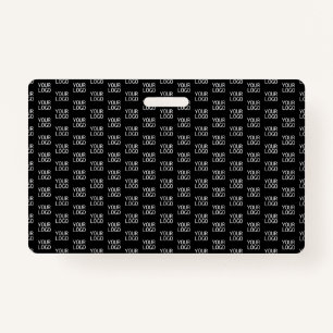 Uw bedrijf Logo   Stijlvol half stap patroon Badge