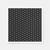 Uw bedrijf Logo | Stijlvol half stap patroon Servet (Voorkant)