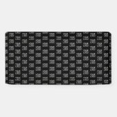 Uw bedrijf Logo | Stijlvol half stap patroon Spandoek (Horizontaal)