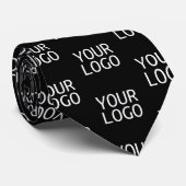 Uw bedrijf Logo | Stijlvol half stap patroon Stropdas (Opgerold)