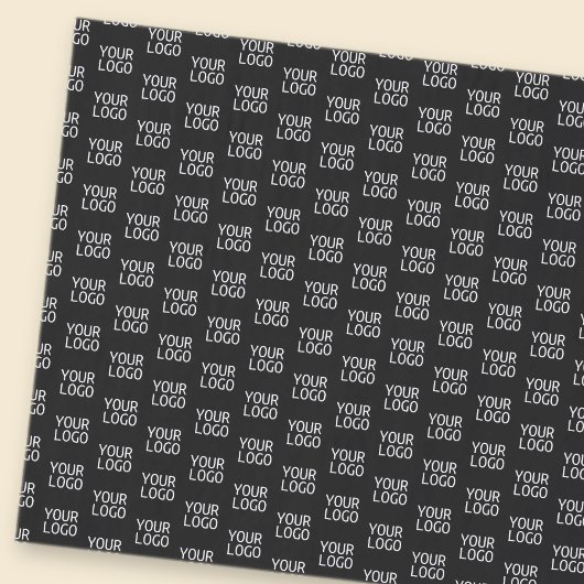 Uw bedrijf Logo | Stijlvol half stap patroon Tissuepapier