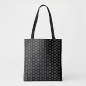 Uw bedrijf Logo | Stijlvol half stap patroon Tote Bag (Voorkant)