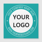 Uw bedrijf Logo Tekst Magnetisch Visitekaartje (Voorkant)