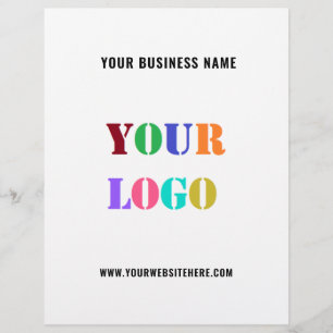 Uw bedrijf Logo Tekst Promotionele Business Flyers