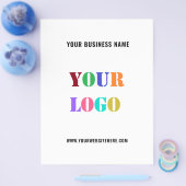 Uw bedrijf Logo Tekst Promotionele Business Flyers (Enkel)