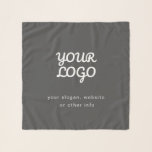Uw bedrijf Logo & tekst | Stijlvol donkergrijs Sjaal<br><div class="desc">Volledig aanpasbaar ontwerp,  bewerken zoals u wilt!</div>