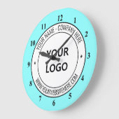 Uw bedrijf Logo Text Business Promotieklok Grote Klok (Hoek)