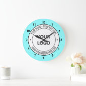 Uw bedrijf Logo Text Business Promotieklok Grote Klok (Huis)