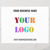 Uw bedrijf Logo Text Business Promotional Flyer (Achterkant)