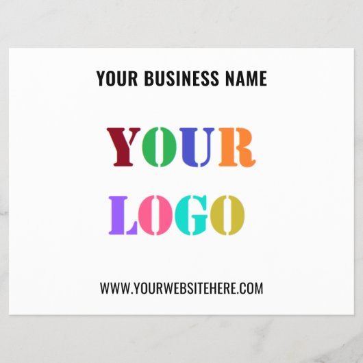 Uw bedrijf Logo Text Business Promotional Flyer (Voorkant)