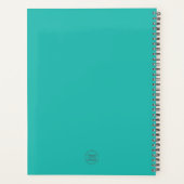 Uw bedrijf Logo Turquoise Business Planner (Achterkant)
