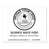 Uw bedrijf Logo Verpakking en Branding Rubberstempel (Afrduk)