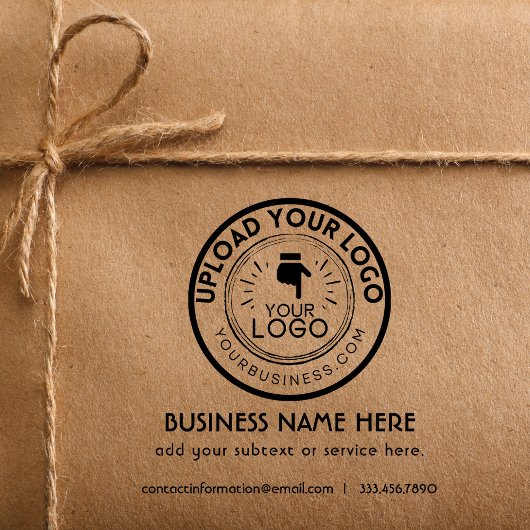 Uw bedrijf Logo Verpakking en Branding Rubberstempel