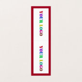 Uw bedrijf Logo Visitekaartje aangepaste kleuren (Buitenkant ongevouwen)