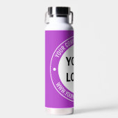 Uw bedrijf Logo Waterfles Voorbeeld aangepaste tek (Voorkant)