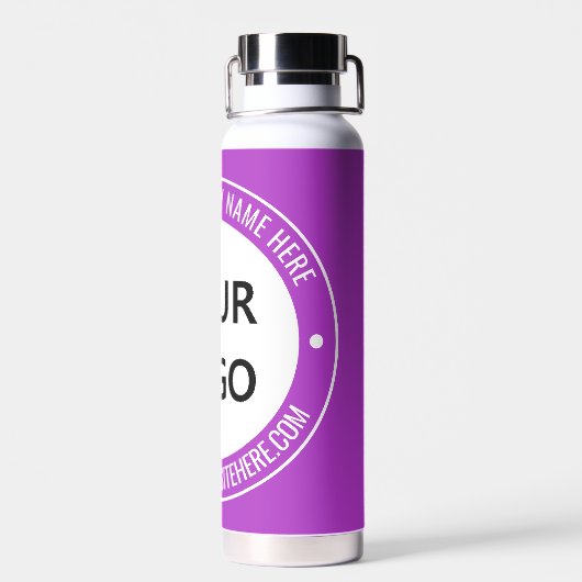 Uw bedrijf Logo Waterfles Voorbeeld aangepaste tek (Achterkant)