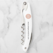 Uw Bedrijf Logo Website Slogan Medewerker Swag Kurkentrekker (Voorkant)