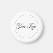 Uw bedrijf Logo White Magnet (Voorkant)