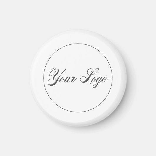 Uw bedrijf Logo White Magnet (Voorkant)