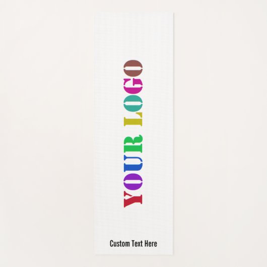 Uw bedrijf Logo Yoga Mat Voorbeeld aangepaste teks (Voorkant)