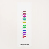 Uw bedrijf Logo Yoga Mat Voorbeeld aangepaste teks (Achterkant)