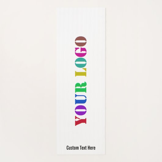 Uw bedrijf Logo Yoga Mat Voorbeeld aangepaste teks (Achterkant)