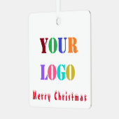 Uw Bedrijf Logo Zakelijk Kerst Ornament Gift (Voorkant links)