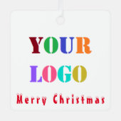Uw Bedrijf Logo Zakelijk Kerst Ornament Gift (Voorkant)