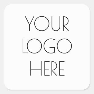 Uw bedrijf of bedrijf Logo Vierkante Sticker