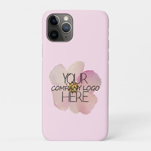Uw bedrijf op roze verticaal  Case-Mate iPhone case (Achterkant)