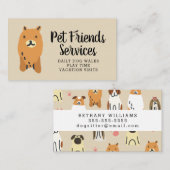 Uw bedrijf | Pet Services Visitekaartje (Voorkant / Achterkant)