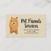 Uw bedrijf | Pet Services Visitekaartje (Voorkant)