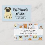 Uw bedrijf | Pet Services Visitekaartje (Voorkant / Achterkant)