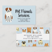Uw bedrijf | Pet Services Visitekaartje (Voorkant / Achterkant)
