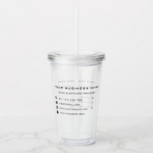Uw Bedrijf Promotiebedrijf Acryl Tumbler Acryl Drinkbeker