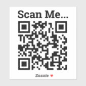 Uw bedrijf QR Code Sticker (Vel)