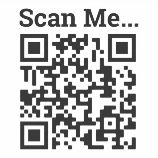 Uw bedrijf QR Code Sticker (Voorkant)
