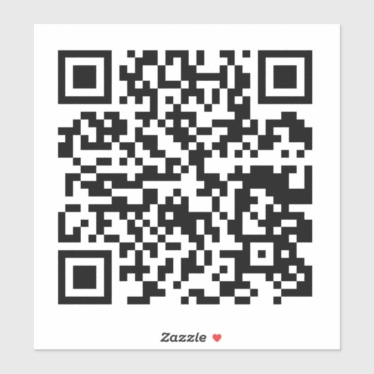 Uw bedrijf QR Code Sticker (Vel)