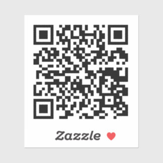 Uw bedrijf QR Code Sticker