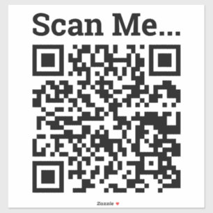Uw bedrijf QR Code Sticker