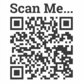 Uw bedrijf QR Code Sticker (Voorkant)