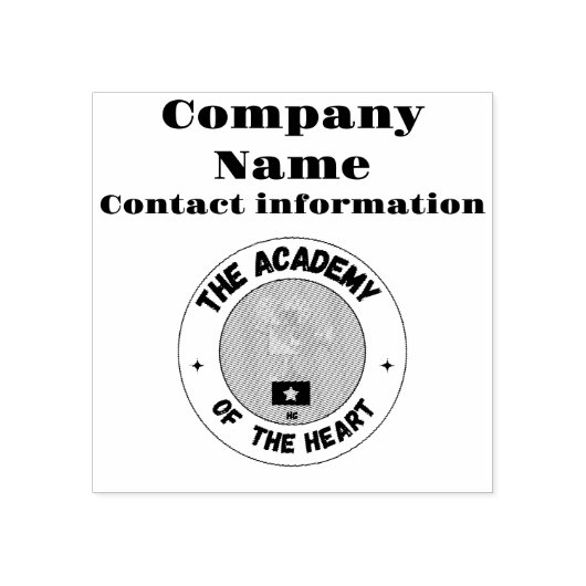 Uw bedrijf rubberstempel (Afrduk)