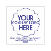 Uw Bedrijf Zakelijke Logo Retouradres 4 lijn Zelfinktende Stempel (Design)