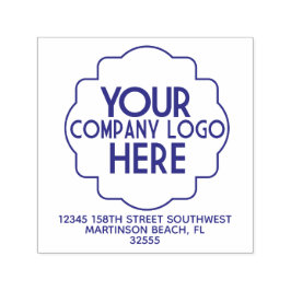 Uw Bedrijf Zakelijke Logo Retouradres 4 lijn Zelfinktende Stempel