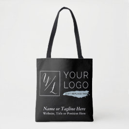 Uw bedrijfs Logo en Gepersonaliseerd Details Tote Bag