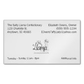 Uw Bedrijfs Logo en Informatie 8 lijn Magnetisch Magnetisch Visitekaartje (Voorkant)