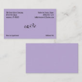 Uw Bedrijfs Logo en Paars van de Informatie van he Visitekaartje (Voorkant / Achterkant)