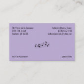 Uw Bedrijfs Logo en Paars van de Informatie van he Visitekaartje (Voorkant)